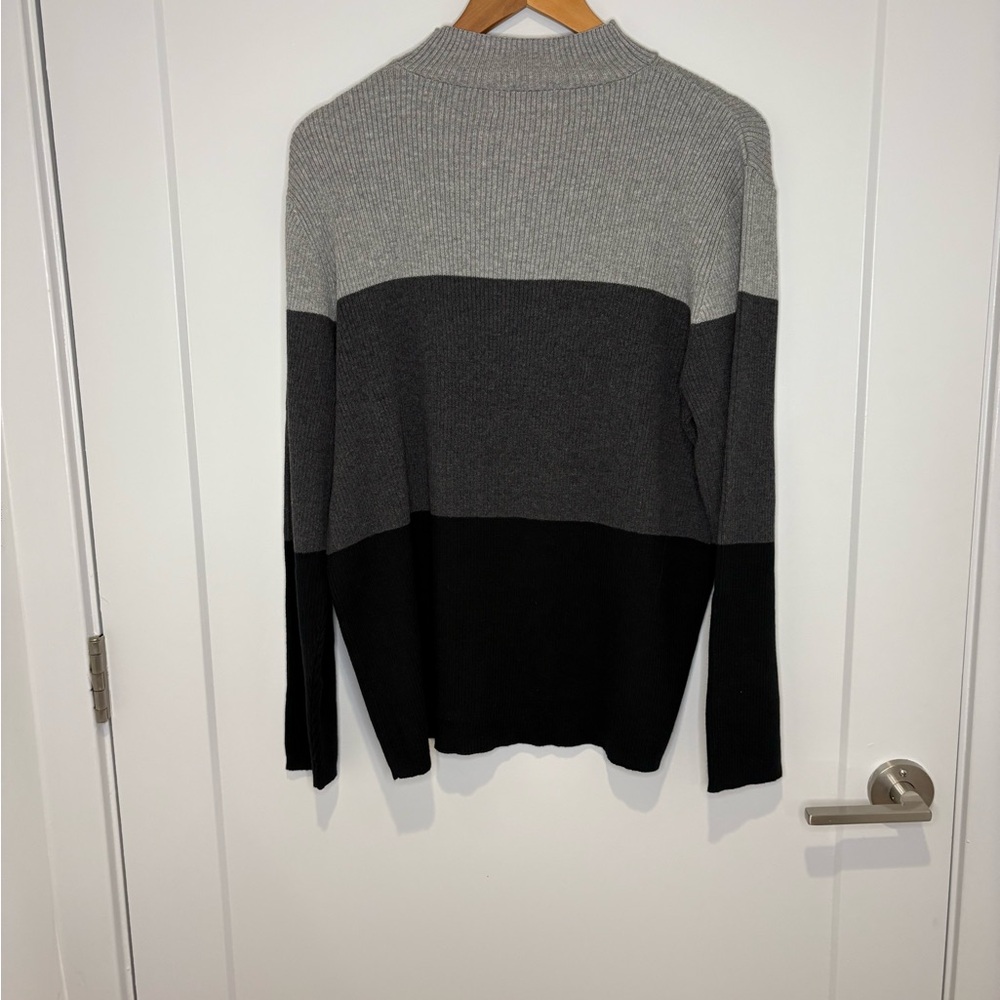 Charter Club Women’s Gray and Black Crewneck Sweater | Office NWT Basic - Picture 3 of 7